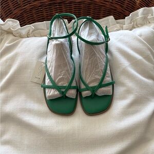 Joie Emerald Green Strappy Sandals